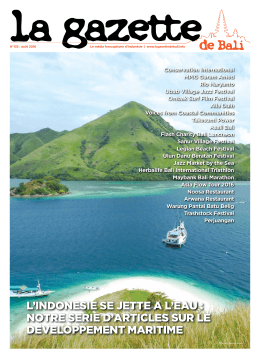 La Gazette en PDF - La Gazette de Bali