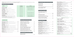 carte des soins et tarifs