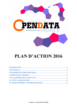 plan d`action 2016