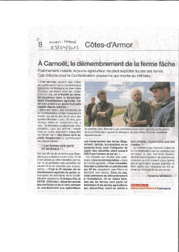article Bagarre fonciere Carnoet