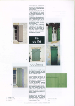 Couleurs - La Flotte