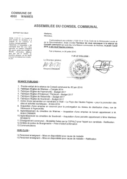 conseil communal août