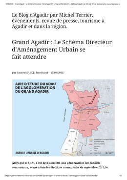 Lire la suite - Agence Urbaine d`Agadir