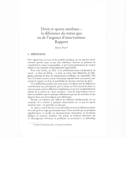 Droit et sports extrêmes - PSMLaw