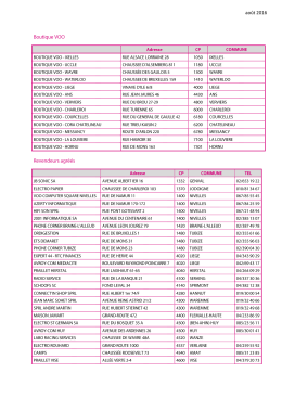 v.160628 Boutique VOO COMMUNE BOUTIQUE VOO &ndash; IXELLES