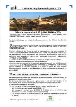 lettre 23 - Saint Genis l`Argenti&egrave;re