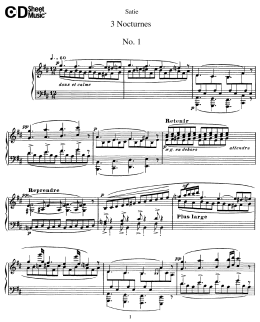 Satie - Sheet Music CC