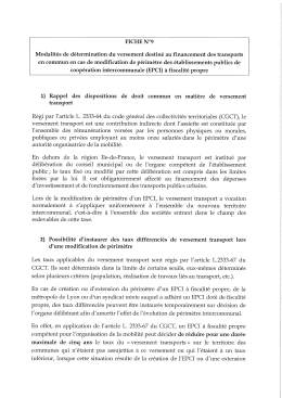 Fiche n&deg; 9 : modalit&eacute;s de d&eacute;termination du