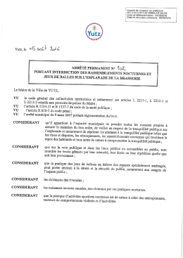 Télécharger l`arrêté