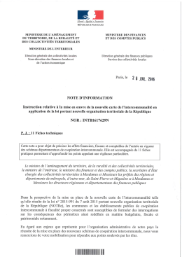Instruction NOR INTB1617629N du 26 juillet 2016 relative &agrave; la mise
