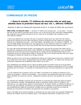 COMMUNIQUÉ DE PRESSE - Journal du Cameroun
