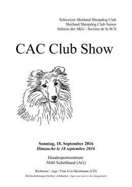 CAC Club Show - Sheltie-Club