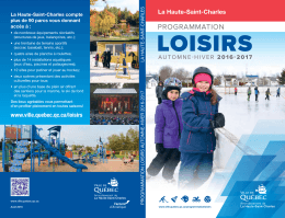 LOISIRS - Ville de Québec