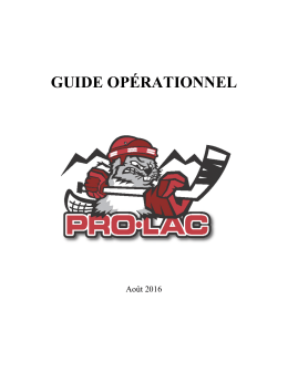 guide opérationnel - PRO-LAC