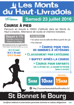 Affiche 2016 copie - course "Les Monts du Haut