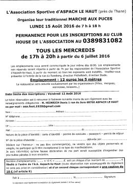 Marché aux puces d`Aspach le Haut