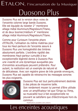 Duosono Plus - Etalonacoustic.fr