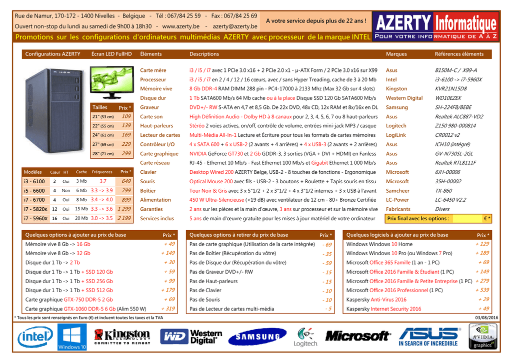 Ordinateurs De Bureau Azerty