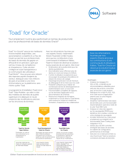 Toad™ for Oracle