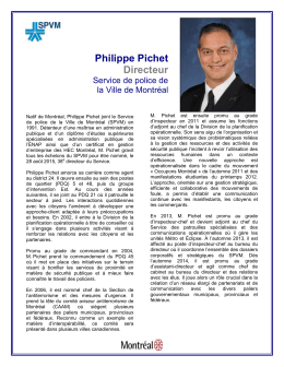 Biographie de M. Pichet