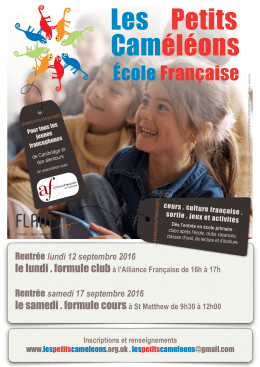École Française - Les Petits Caméléons