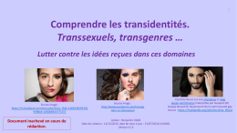Comprendre les transidentités - Documents pour le developpements