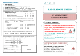 ECBU - Laboratoires UNIBIO