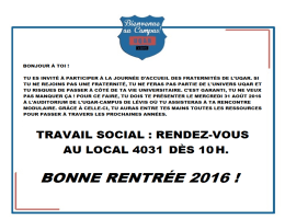 Travail social