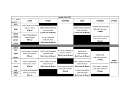 planning - Apprivoiser son corps