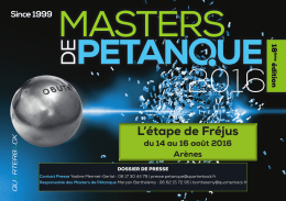Fréjus 2016 - Masters de Pétanque