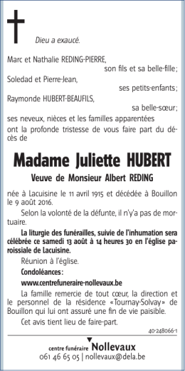 Madame Juliette HUBERT