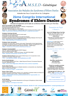 Syndromes d`Ehlers-Danlos