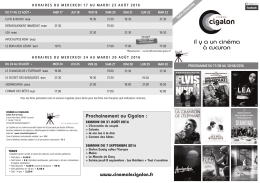 Programme en PDF - Cinéma Le Cigalon