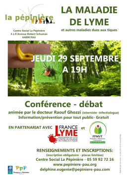 Pau 29sept_Conférence Lyme_Tout public