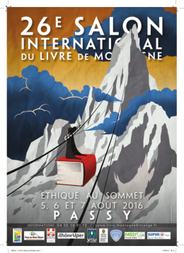 Programme Salon du Livre 2016 - PDF - 1 Mo - Passy Mont