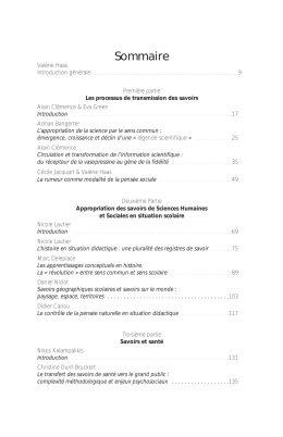 Table des matières (Fichier pdf, 15 Ko)