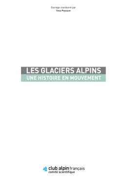 les glaciers alpins