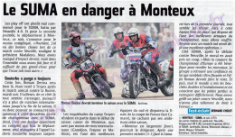 Page 1 Le 5UMA en danger &agrave; Monteux Les play off ont plut&ocirc;t mal