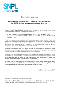CP_Bureau SNPL Aigle Azur 25 juillet