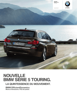 NOUVELLE BMW SÉRIE TOURING.