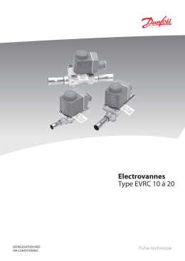 Electrovannes Type EVRC 10 á 20