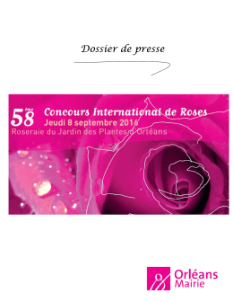 Le 58ème Concours International de Roses d`Orléans