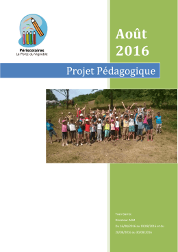 Projet pédagogique août 2016 à Nordheim