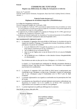 Règlement de circulation - Mobilitéitsdag 25-09-16