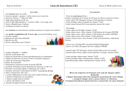 liste des ce1 Lucille Letos