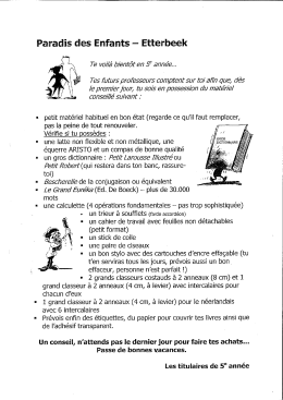 Page 1 Paradis des Enfants – Etterbeek 7e voilà bientôt en 5