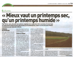 Voir l`article - TERRE COMTOISE