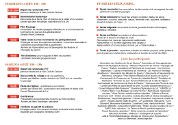 Page 1 VENDREDI 5 AO&Ucirc;T: 10h - 19h 8h30