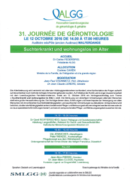 Page 1 VALGG Association uxembourgeoise deg&eacute;rontologie