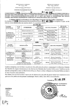 PDF - Ministère des Marchés Publics